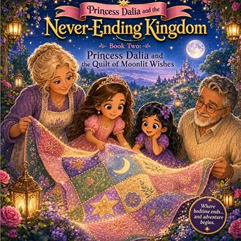 Princess Dalia and the Quilt of Moonlit Wishes book cover